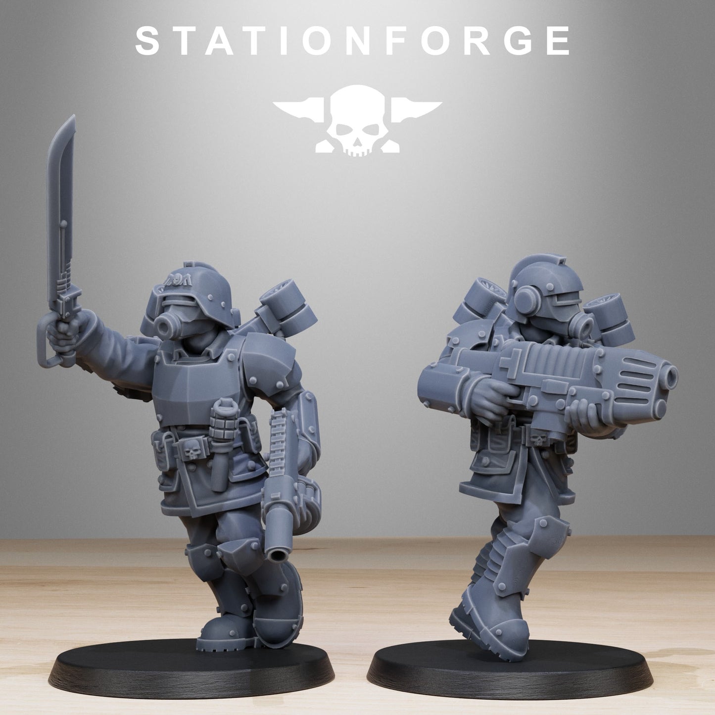 Imperial Soldiers of the Grim Guard x10, Death Division, Jump Infantry Korps