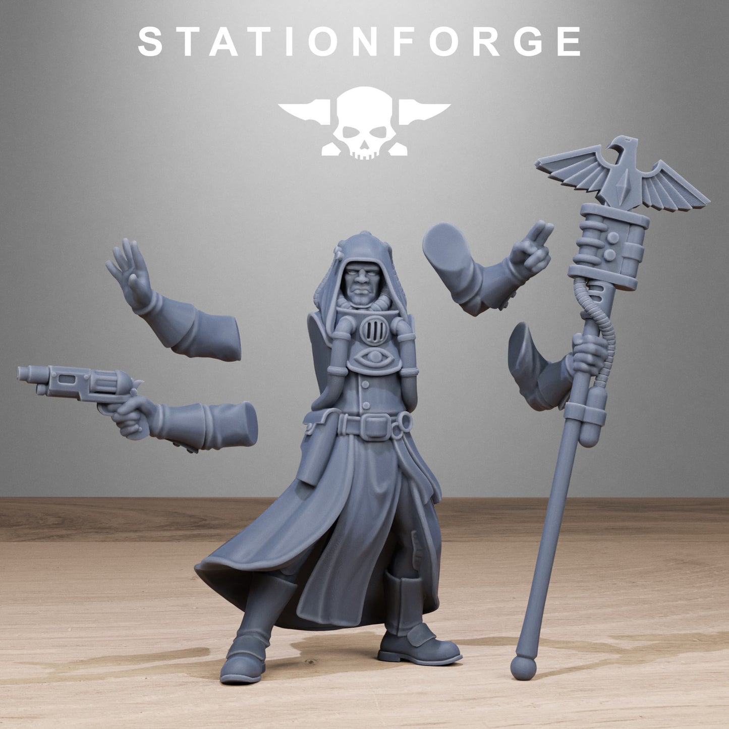 Imperial Seers of the Grim Guard x 10, Death Division, Psyker Korps