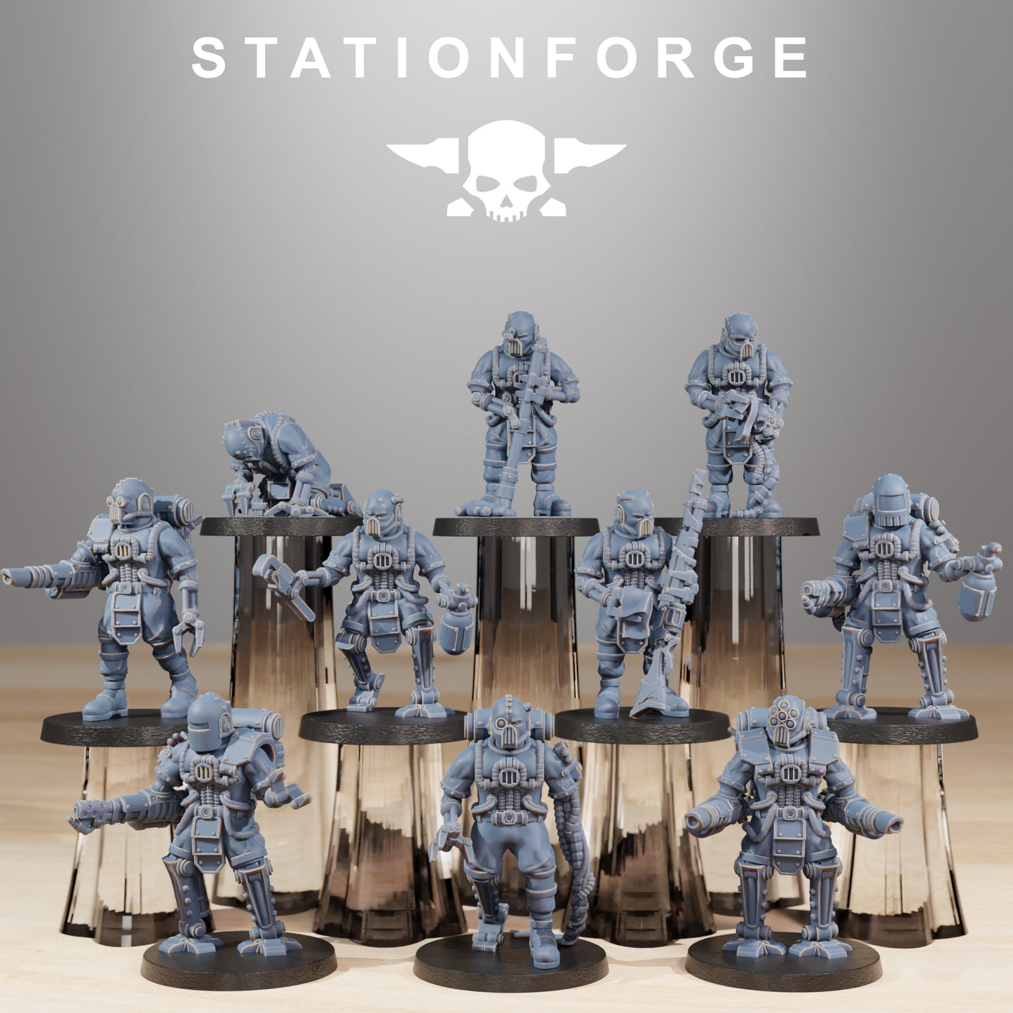 Scavenger Cyborgs, Tech Adepts, Mech Vanguard Division