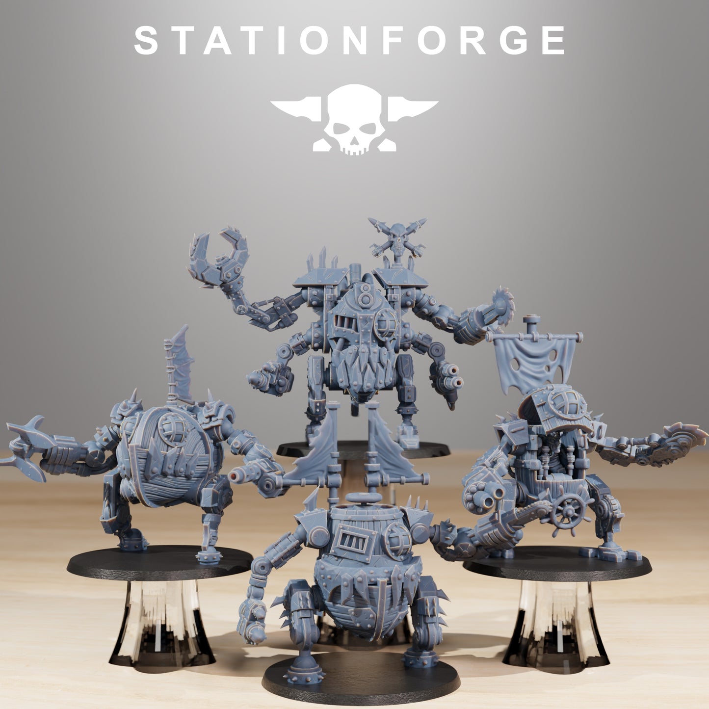 Orc Gob Pirate Bots, Killer Division, with crew x4