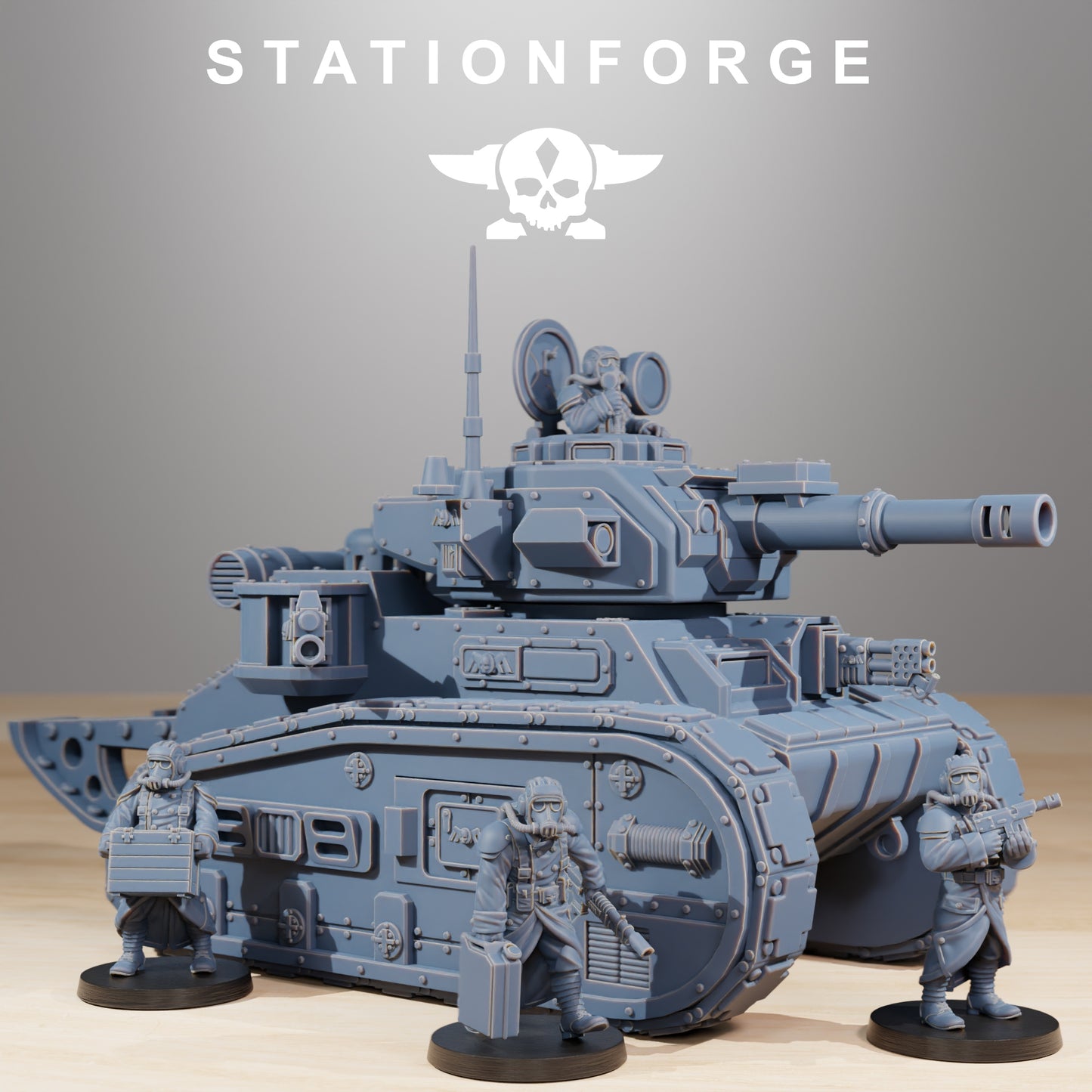 Light Imperial Battle Tank of the Grim Guard, Death Division, Russ Korps