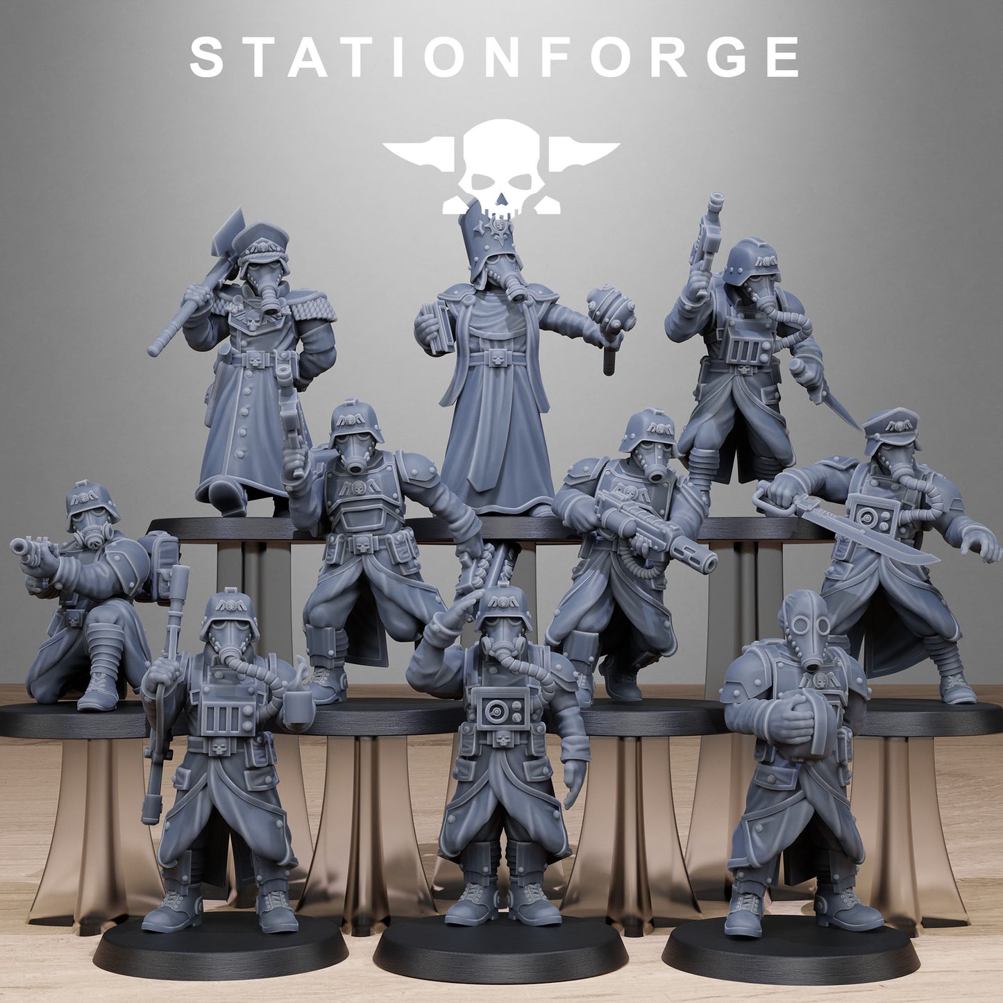 Imperial Soldiers of the Grim Guard x 10, Death Division, Vigils Korps