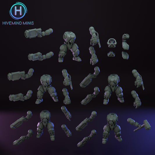League of Space Dwarves, Hearth Guardian Droids x5