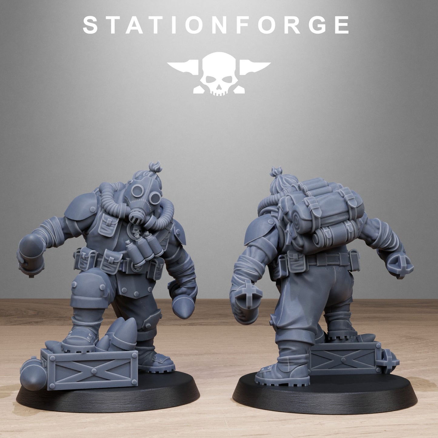 Imperial Ogres of the Grim Guard x 10, Death Division, Jungle Mutant Korps