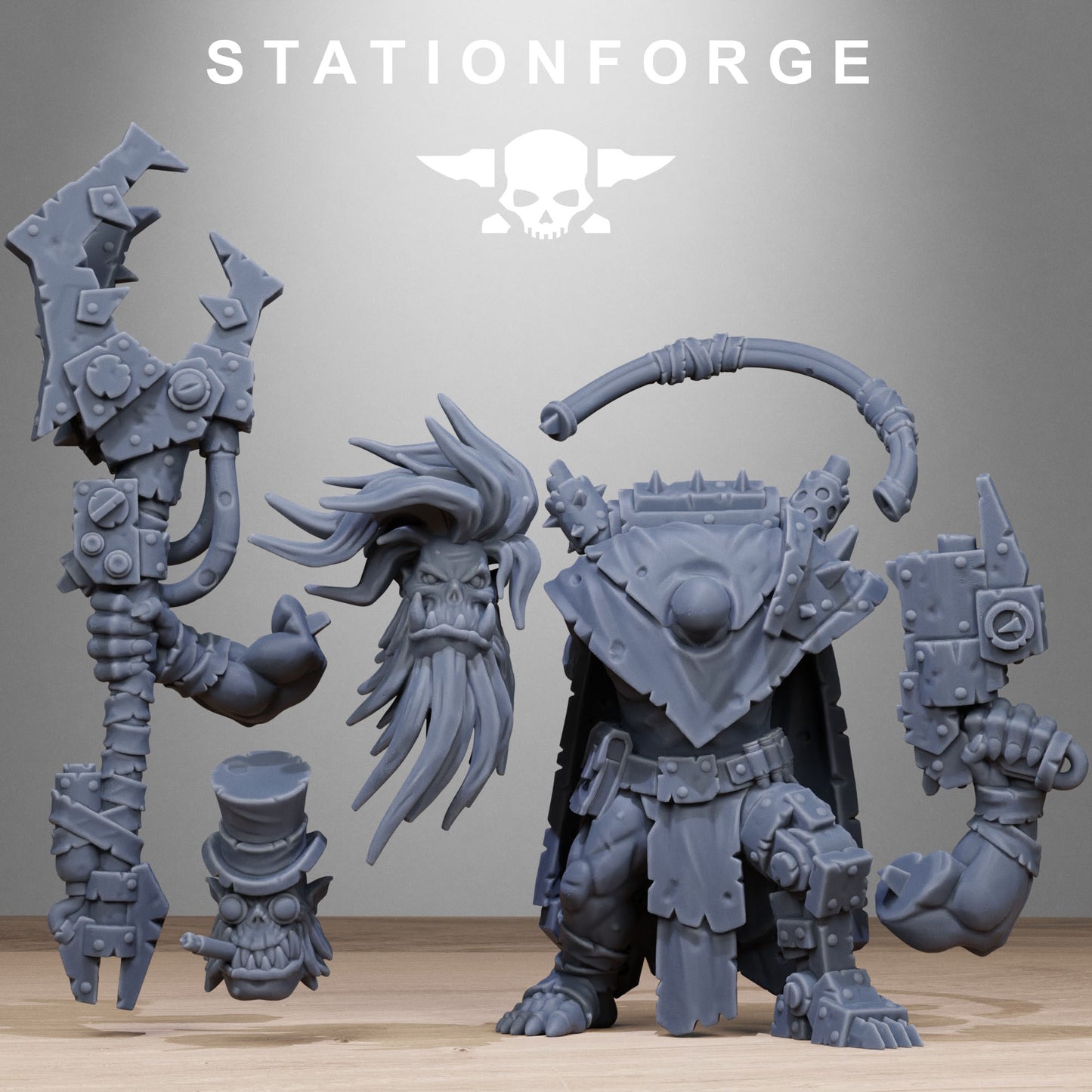 Orkaz Madman Boss, Brainboy, Stationforge