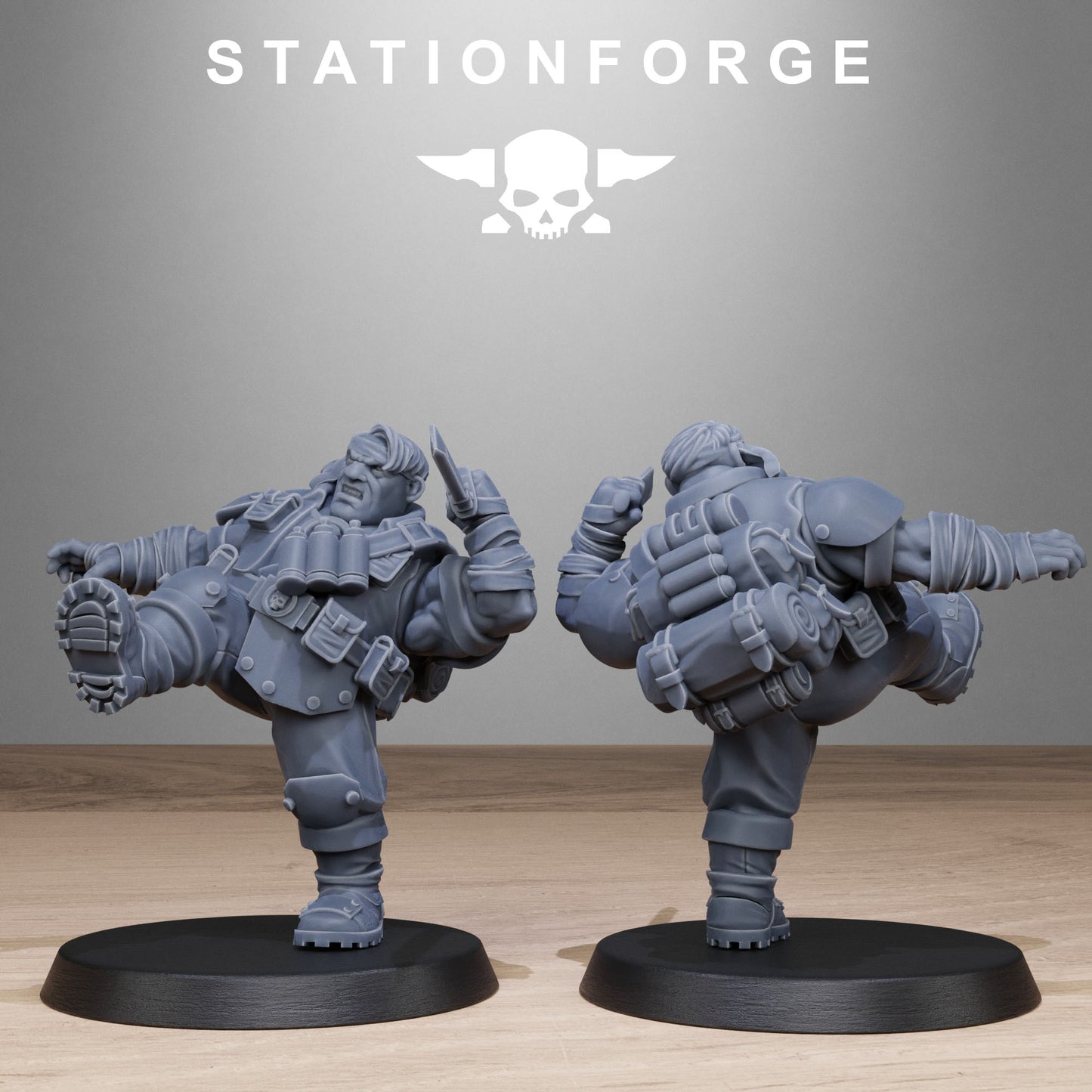 Imperial Ogres of the Grim Guard x 10, Death Division, Jungle Mutant Korps