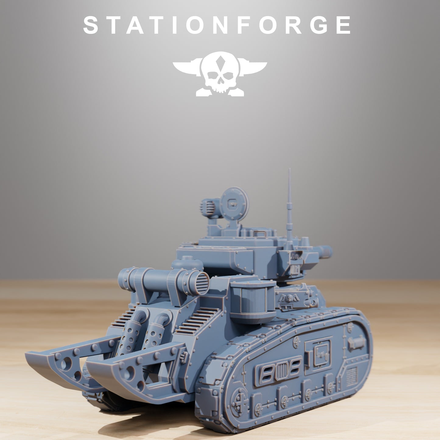 Light Imperial Battle Tank of the Grim Guard, Death Division, Russ Korps