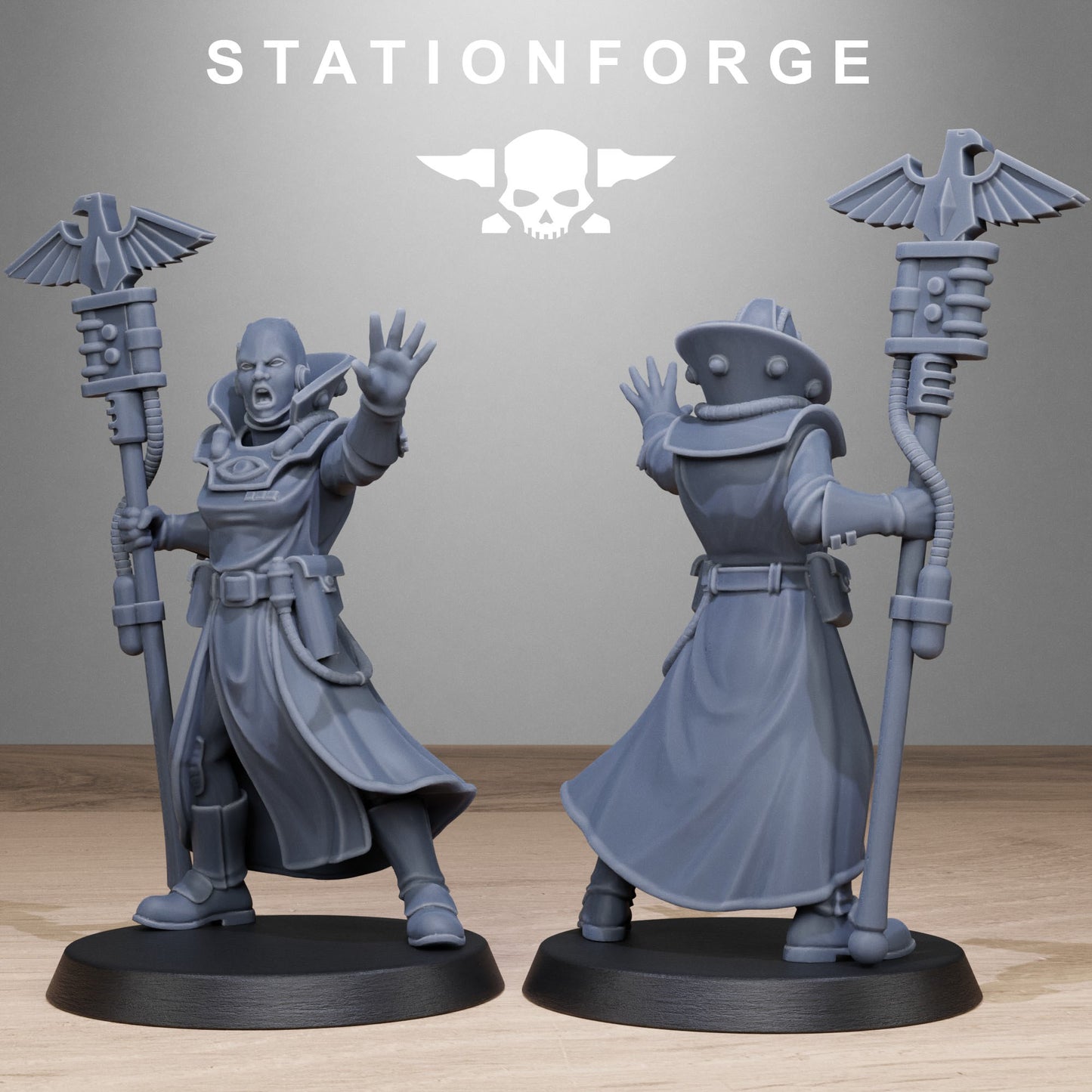 Imperial Seers of the Grim Guard x 10, Death Division, Psyker Korps