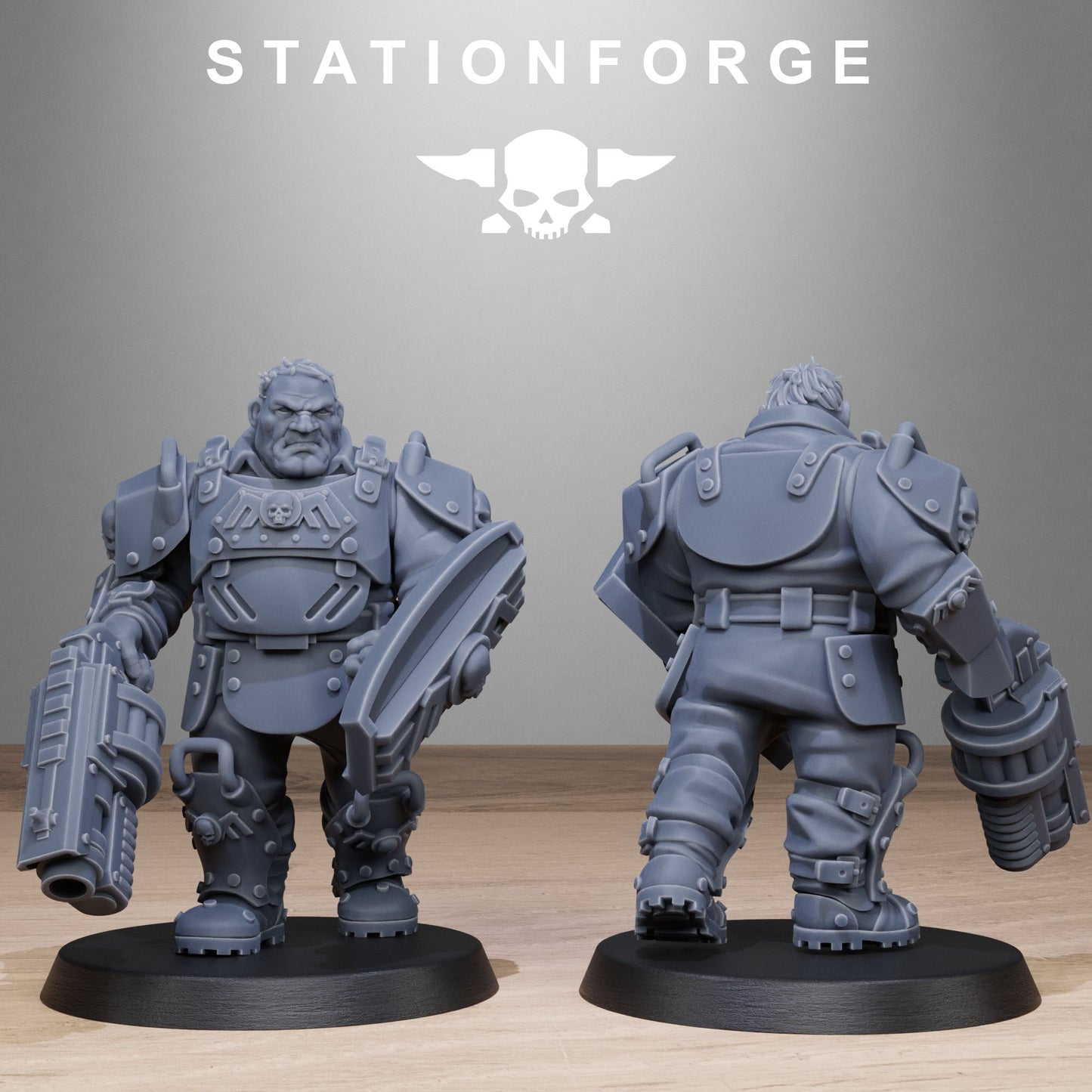 Imperial Ogres of the Grim Guard x 10, Death Division, Armoured Mutant Korps