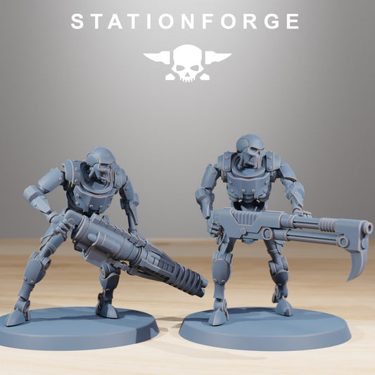 Robot Warriors of the Necro Tombs x 10, Cannons, Astronet X1