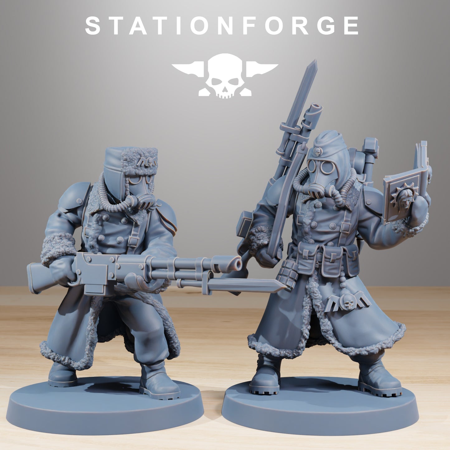 Imperial Soldiers of the Grim Guard x 10, Death Division, Frostwatch Korps