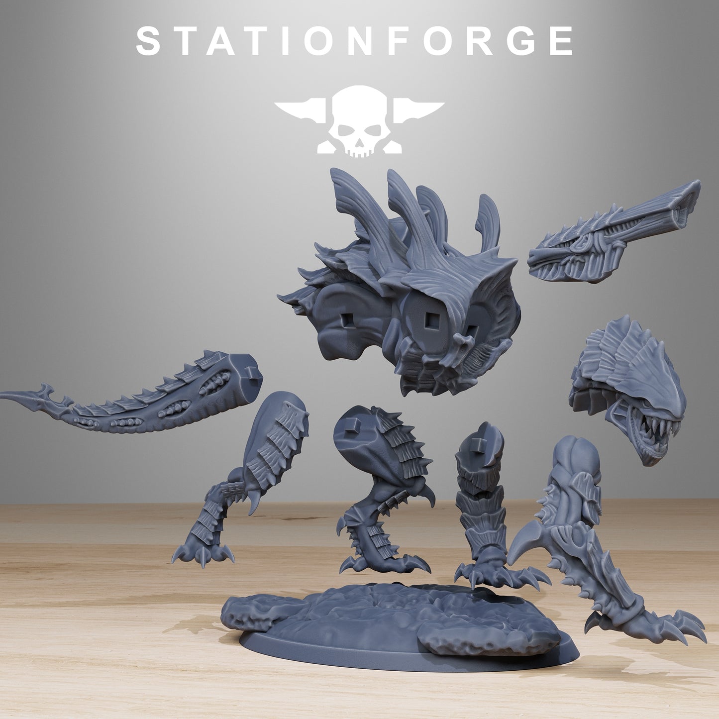 Xenarid Predator, Leviathan Fleet, Hive Monster Shooting Bugs