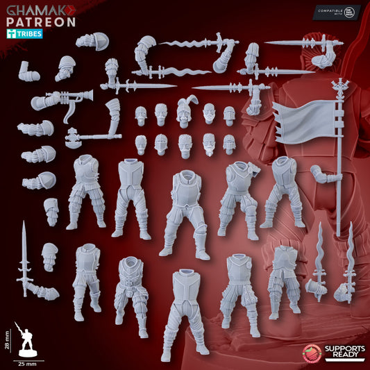 Armies of the Old Empire - Heavy Swordmen x 10, Infantrymen