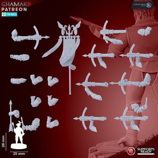 Armies of the Old Empire - Crossbowmen x 10, Infantrymen