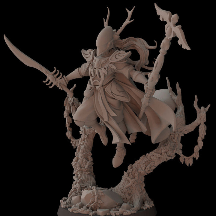 Aeterni Primeval Awakened Seer, Warlock Eldar Ones, Fantasy Cult Miniatures