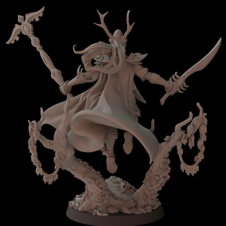 Aeterni Primeval Awakened Seer, Warlock Eldar Ones, Fantasy Cult Miniatures