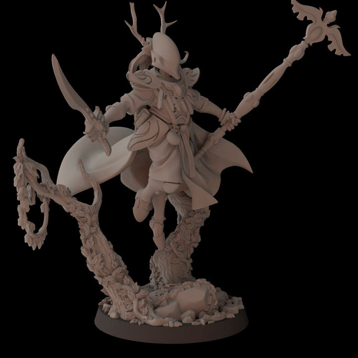 Aeterni Primeval Awakened Seer, Warlock Eldar Ones, Fantasy Cult Miniatures