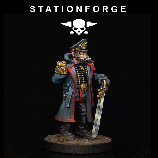 Imperial Officer of the Grim Guard x 1, Commissar Division, Command Korps 4