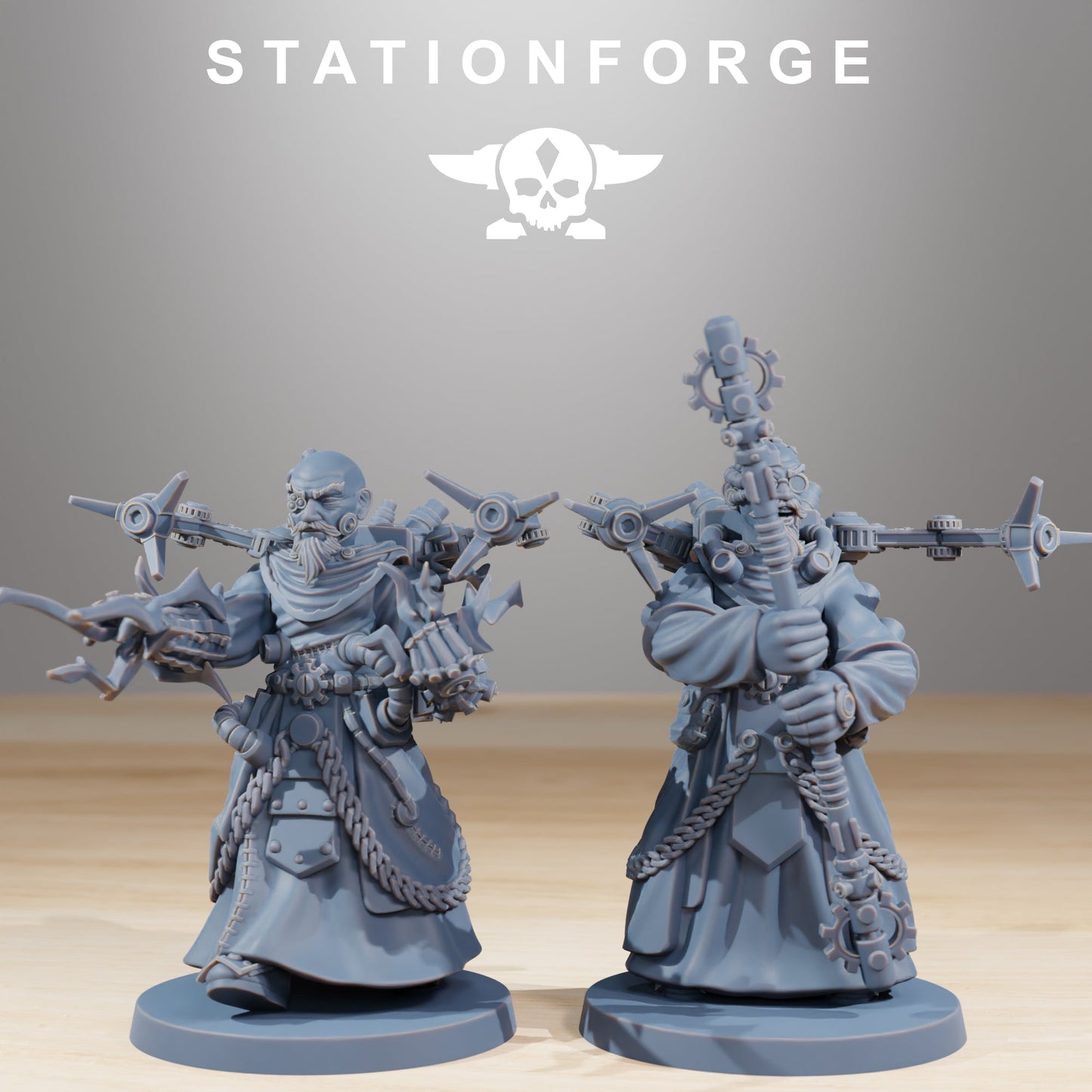Forager Preachers x5, Tech Adepts, Mech Priest Division (with weapons)