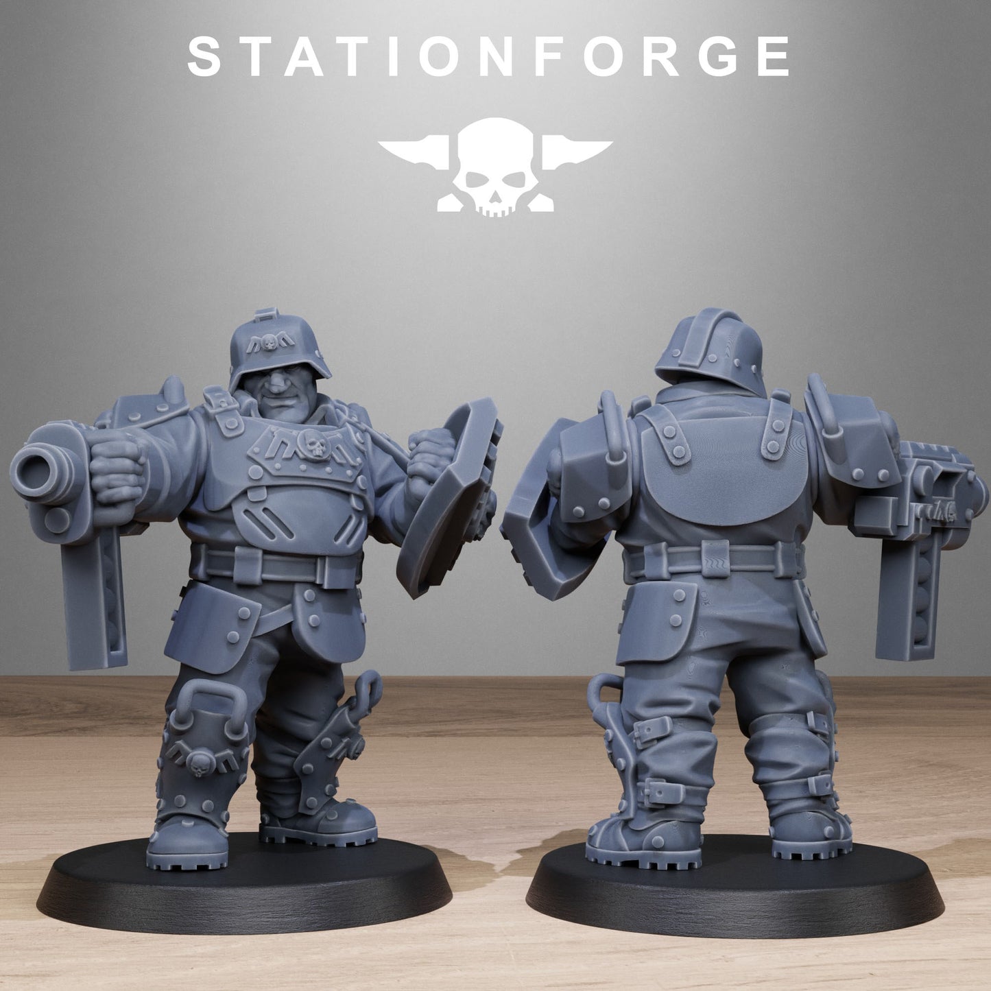 Imperial Ogres of the Grim Guard x 10, Death Division, Armoured Mutant Korps