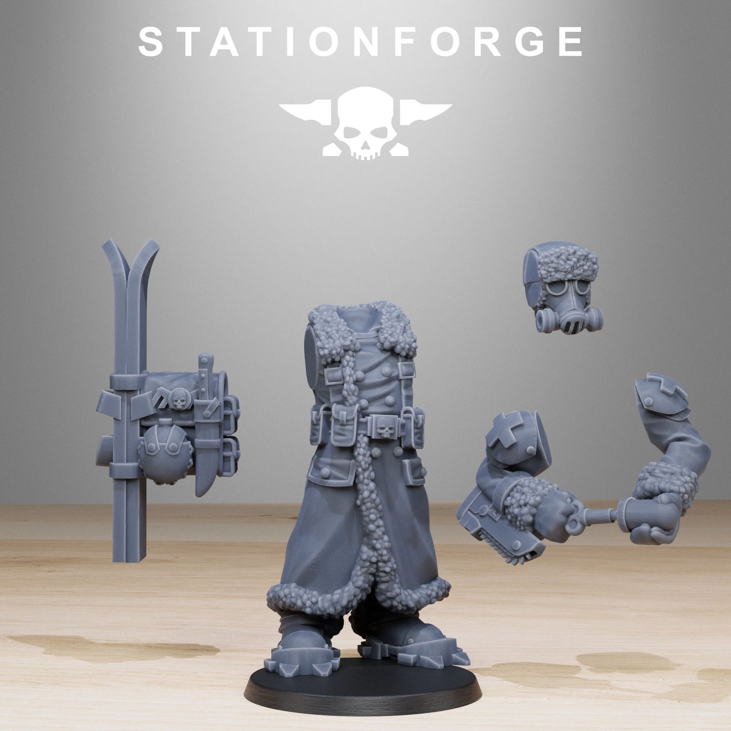 Imperial Soldiers of the Grim Guard x 10, Death Division, Frostwatch Skier Korps