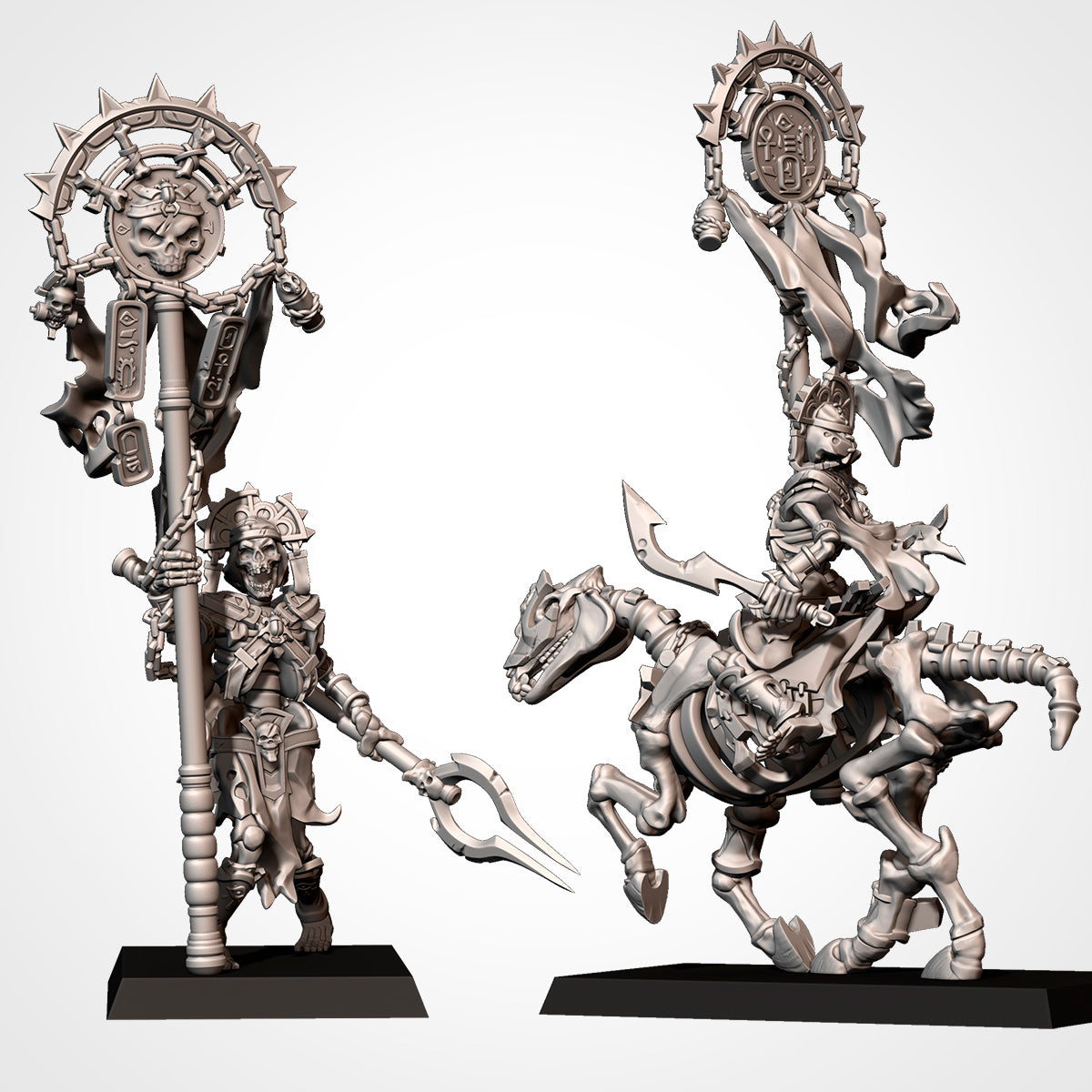Armies of the Sand - Standard Bearer Multipack, Tomb Legions, Kings Chosen