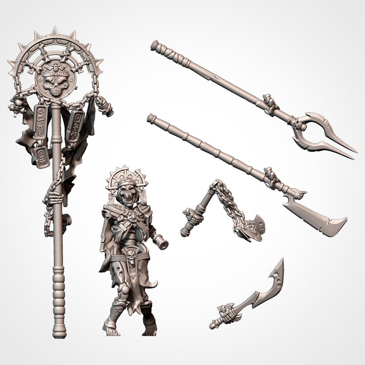 Armies of the Sand - Standard Bearer Multipack, Tomb Legions, Kings Chosen