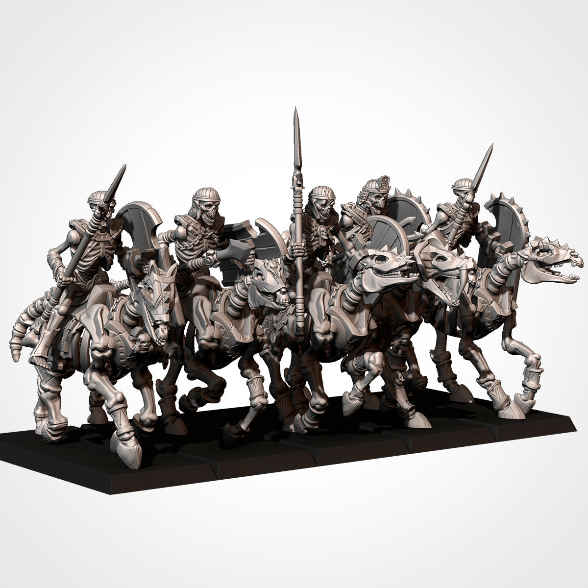 Armies of the Sand - Heavy Skeleton Cavalry x 5, Tomb Guards, Kings Horsemen