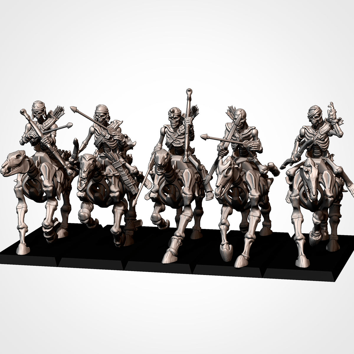 Armies of the Sand - Light Skeleton Cavalry x 5, Tomb Archers, Kings Horsemen