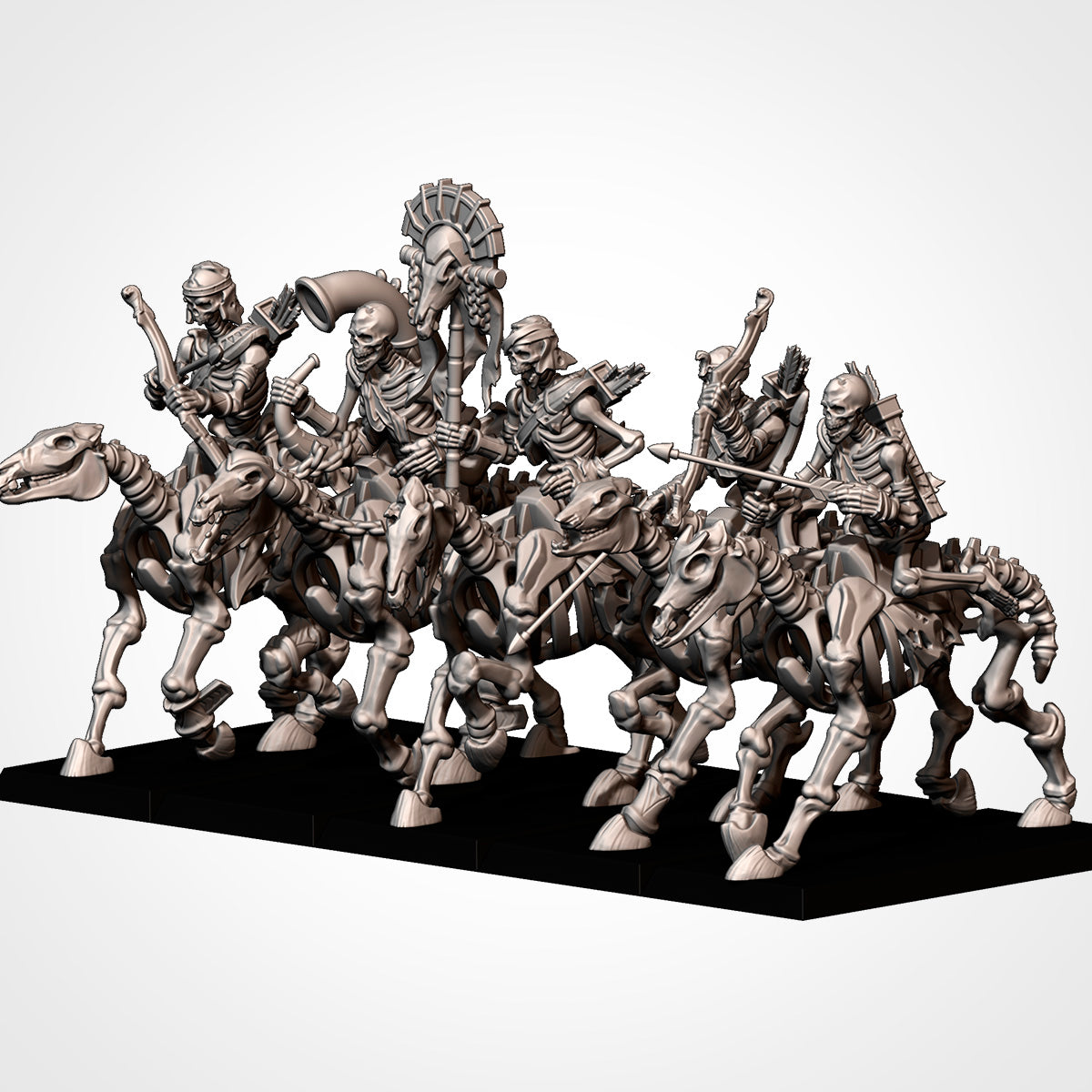 Armies of the Sand - Light Skeleton Cavalry x 5, Tomb Archers, Kings Horsemen