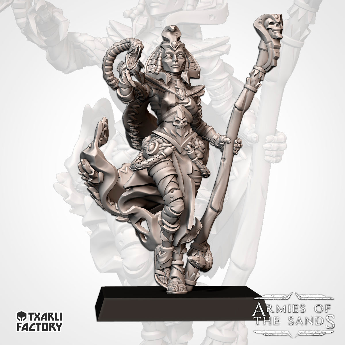 Armies of the Sand - Snake Queen, Tomb Legions, Kings Chosen