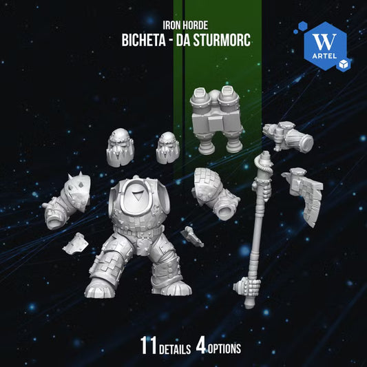 Artel W, Iron Horde, Bicheta, Da Sturmorc, Warboss, Orc
