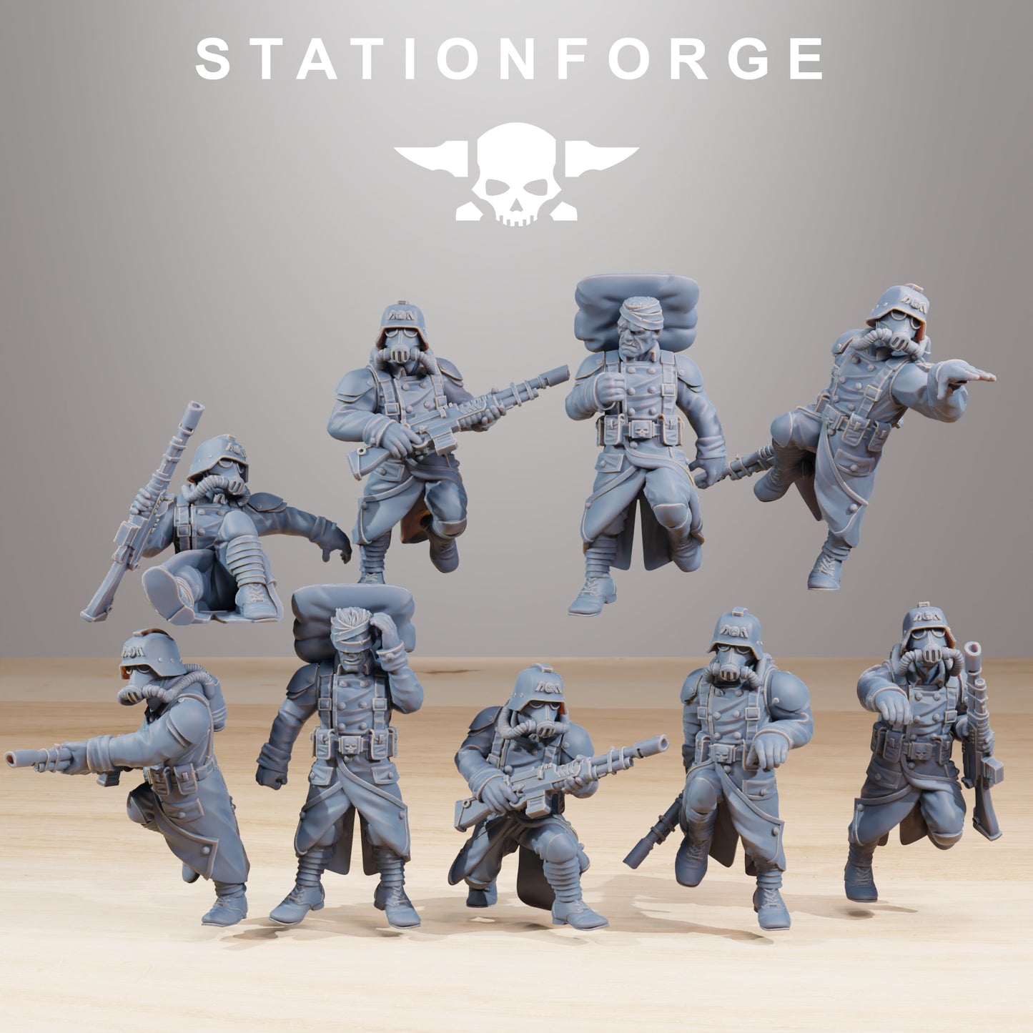 Imperial Troopers of the Grim Guard, Death Division, Trench Korps x 9