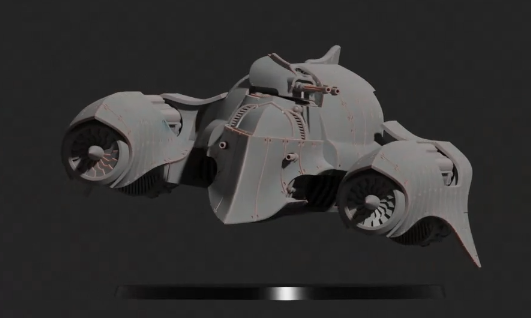 Diverging Realms - Coven - Custodians Osprey Heavy Grav Personel Carrier UPSCALE