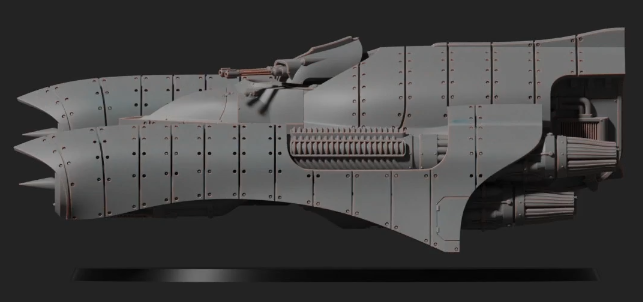 Diverging Realms - Coven - Custodians Osprey Heavy Grav Personel Carrier UPSCALE