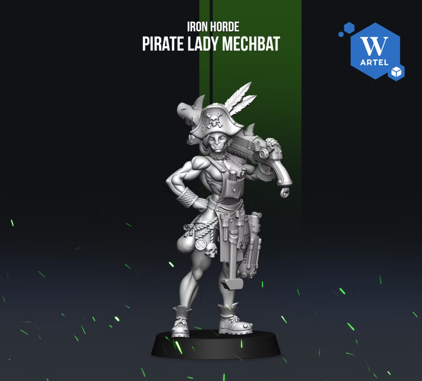 Artel W, Iron Horde, Pirate Lady Mechbat, Orc Mechanic