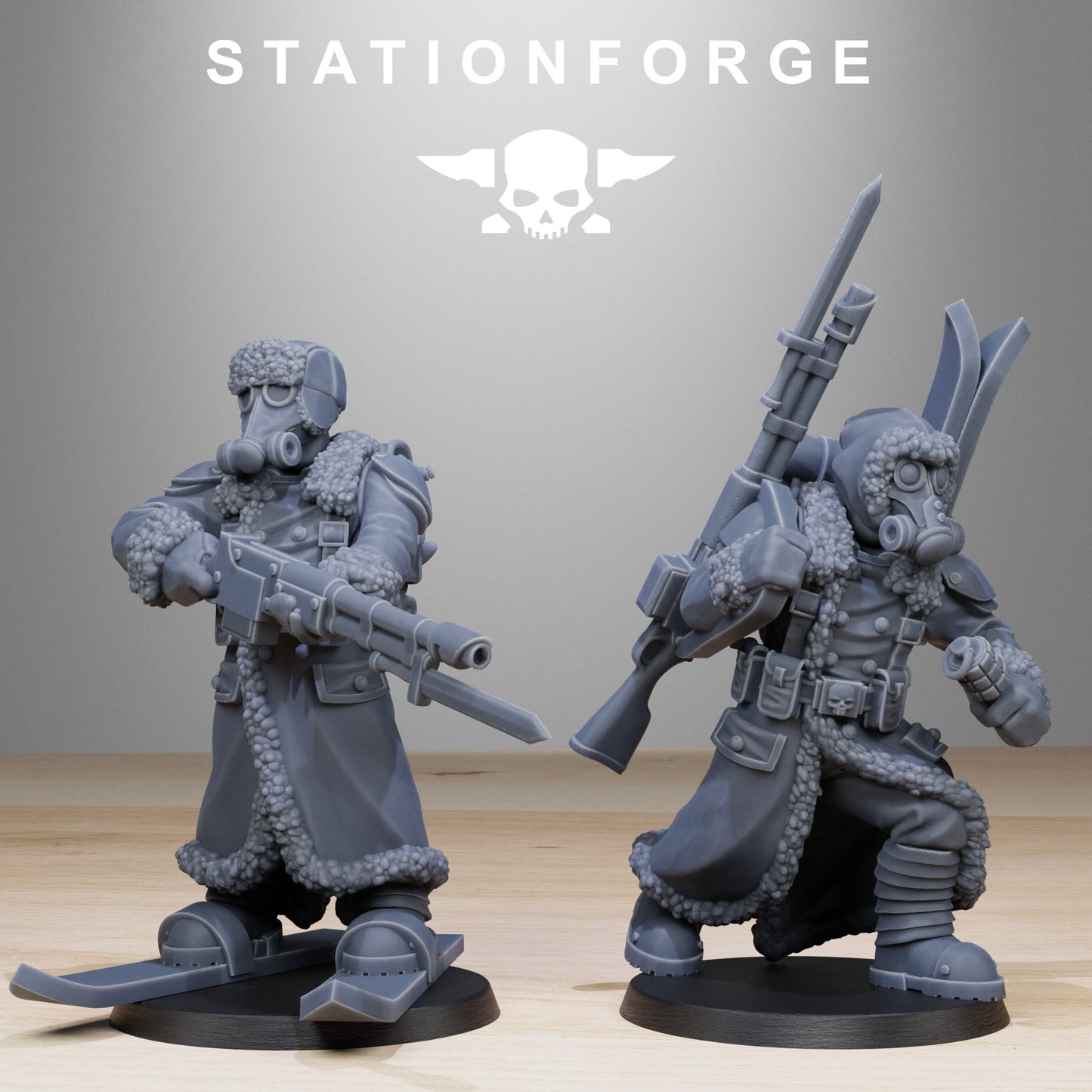 Imperial Soldiers of the Grim Guard x 10, Death Division, Frostwatch Skier Korps