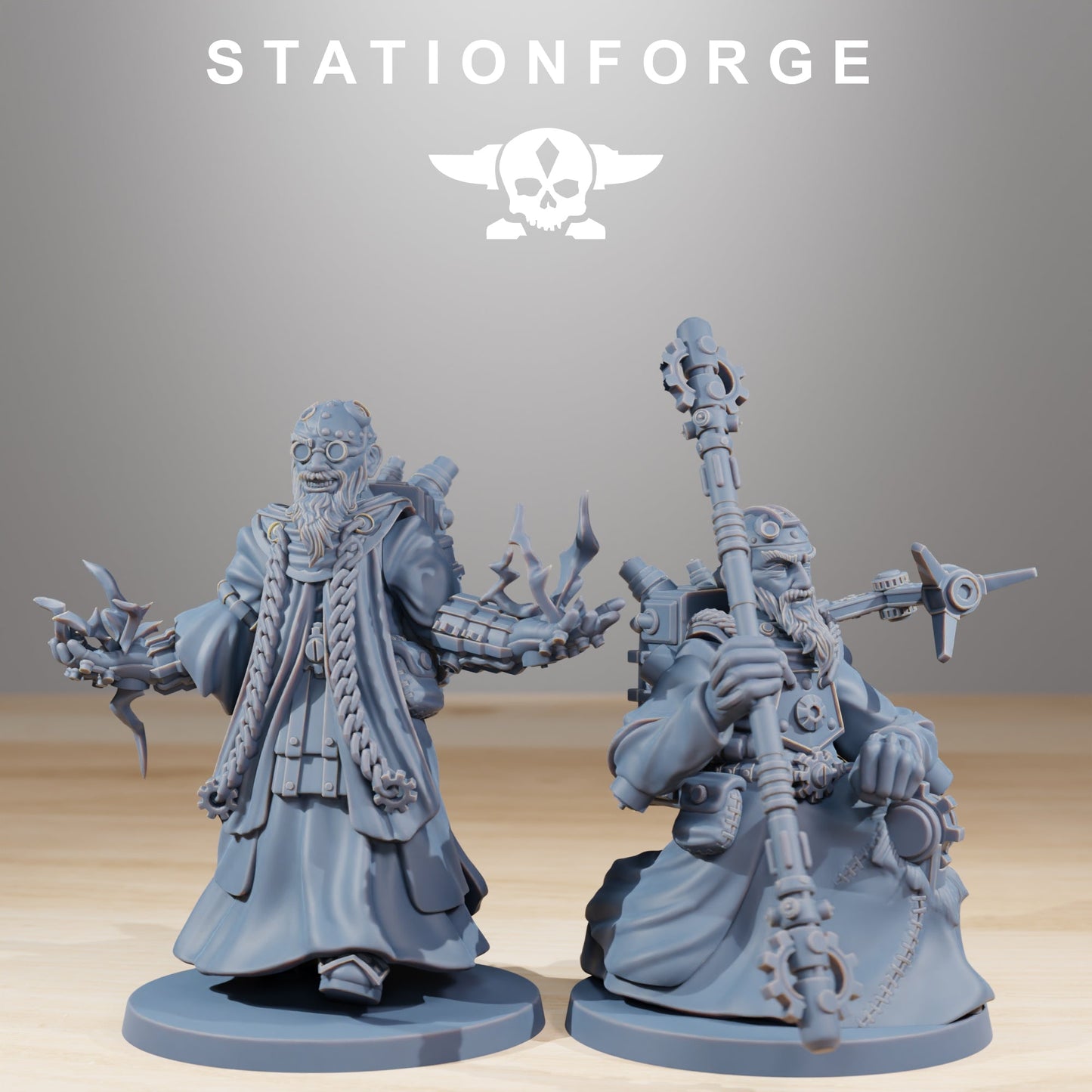 Forager Preachers x5, Tech Adepts, Mech Priest Division (with weapons)
