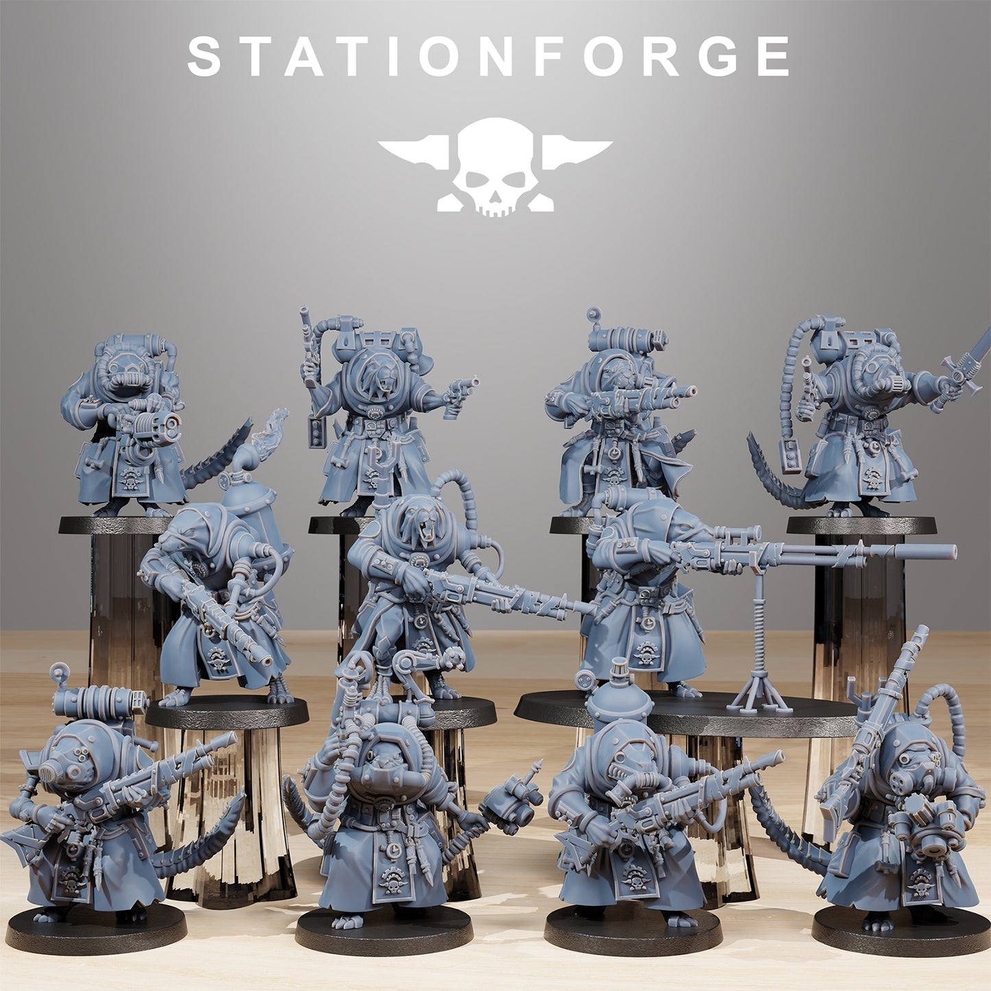 Scavenger Raticus Grunts x11 Ranger Squad, Vanguard Core, Mech Division