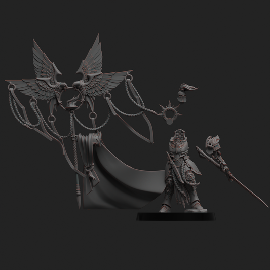 Diverging Realms - Vestalian Guard Custodian, Standard Bearer