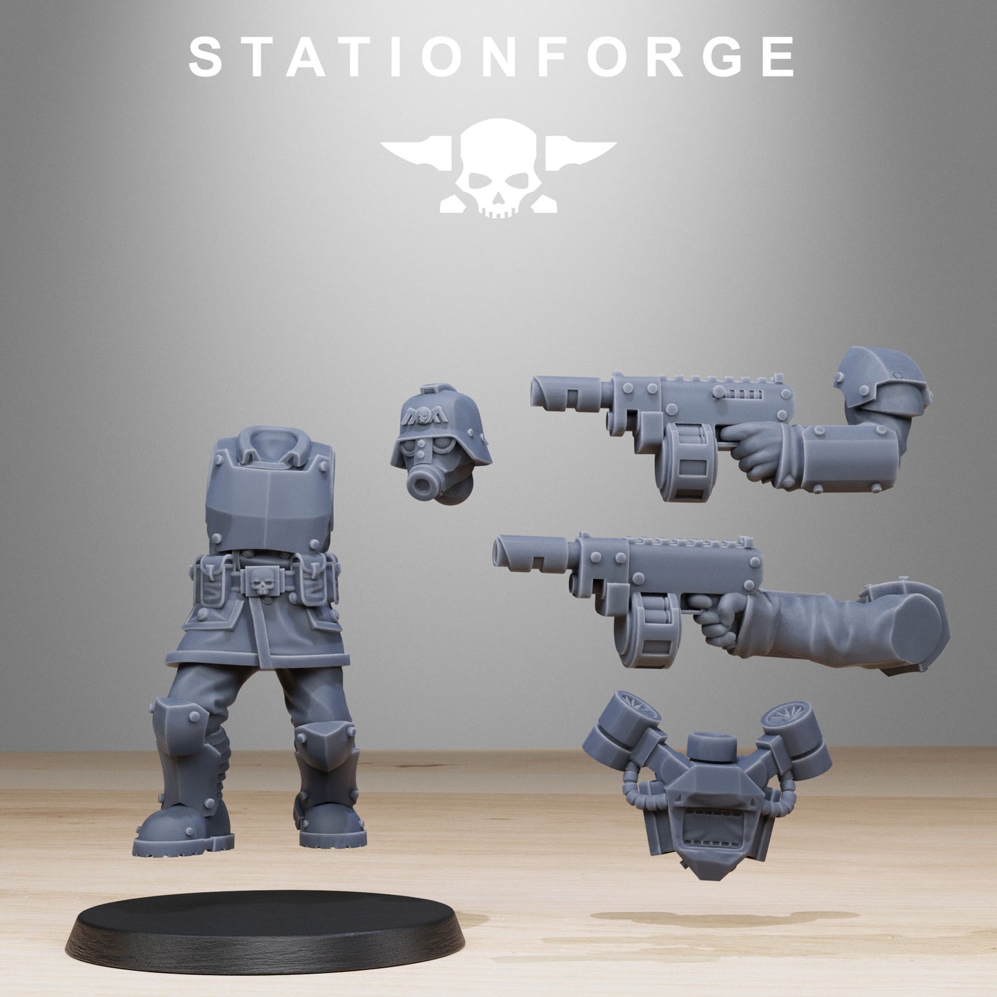 Imperial Soldiers of the Grim Guard x10, Death Division, Jump Infantry Korps