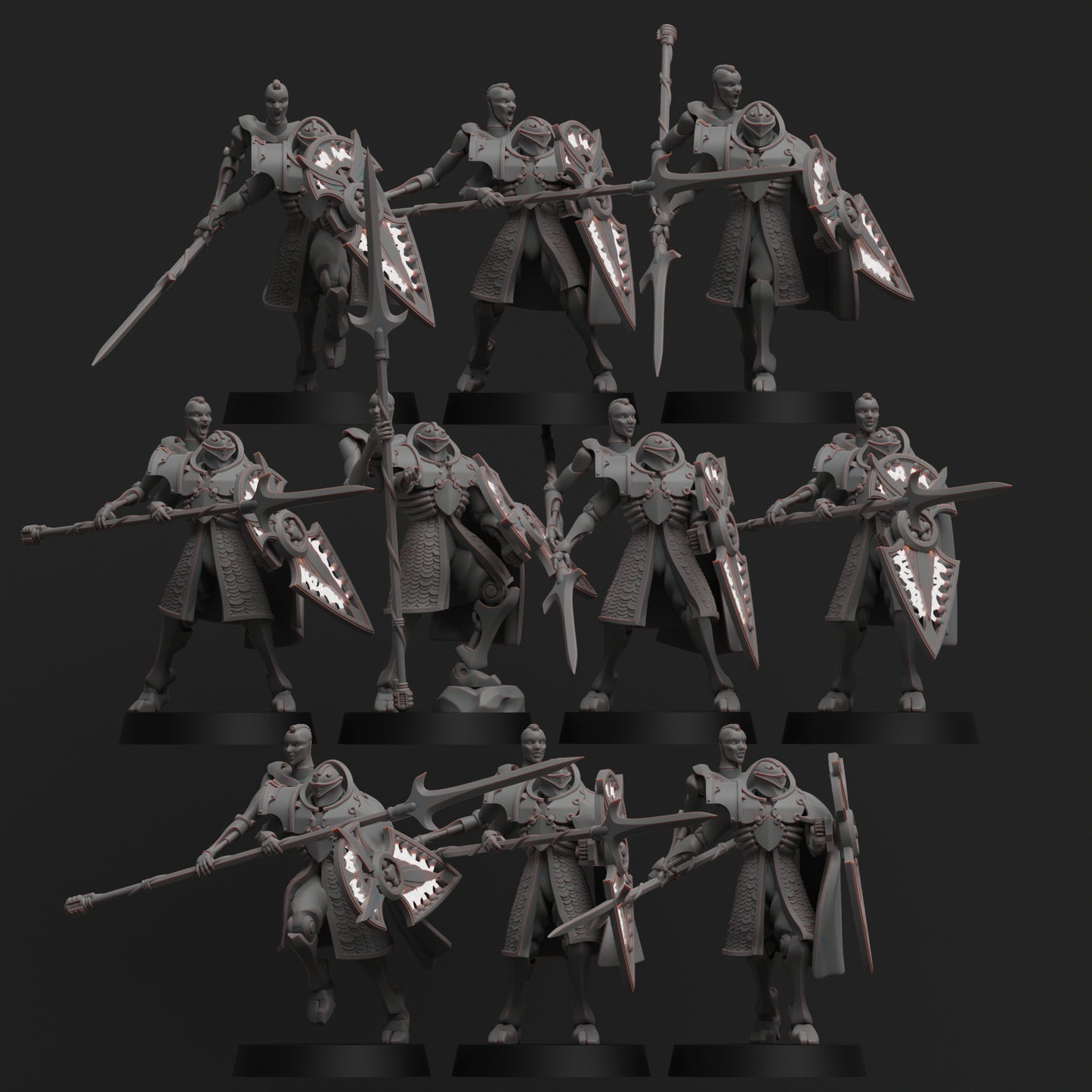 Diverging Realms - Auxillia - Hoplites - Creche Titan Guard x 10