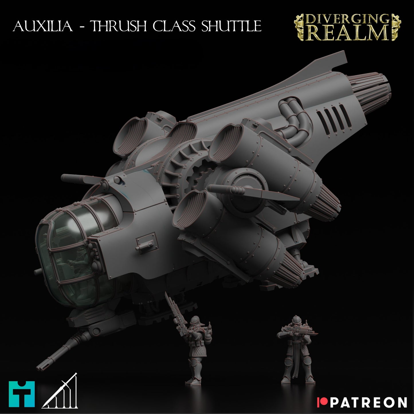 Imperial Airship of the Auxilia, Thrush Lander Gunship