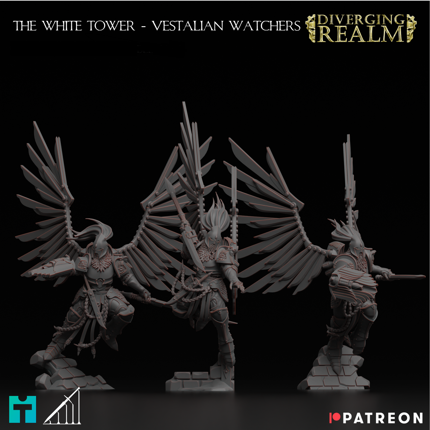 Diverging Realms - Vestalian Guard Custodian, Watchers x 5