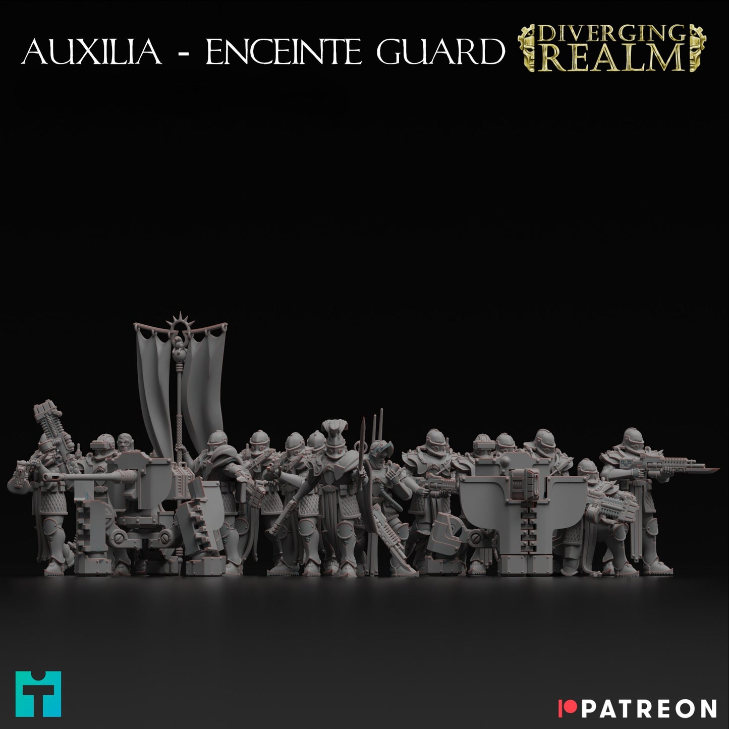 Diverging Realms - Auxillia - Enceinte Guard Infantry Squad x 10