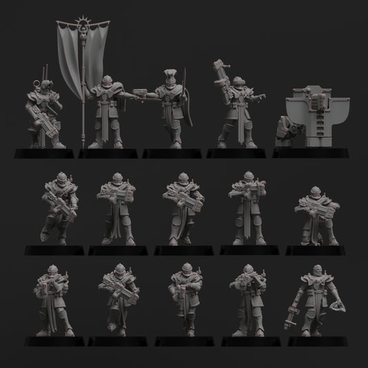 Diverging Realms - Auxillia - Enceinte Guard Infantry Squad x 10