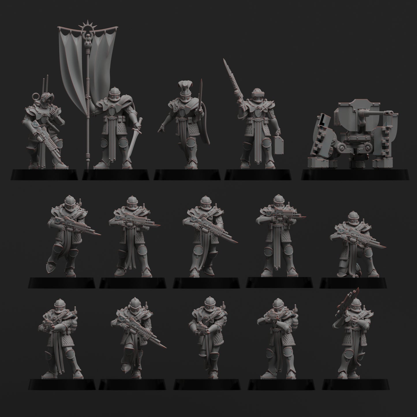 Diverging Realms - Auxillia - Enceinte Guard Infantry Squad x 10
