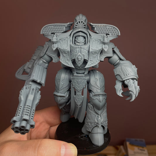 Diverging Realms - Custodians Heavy Dread Mech, Vestalian Metae-Construct