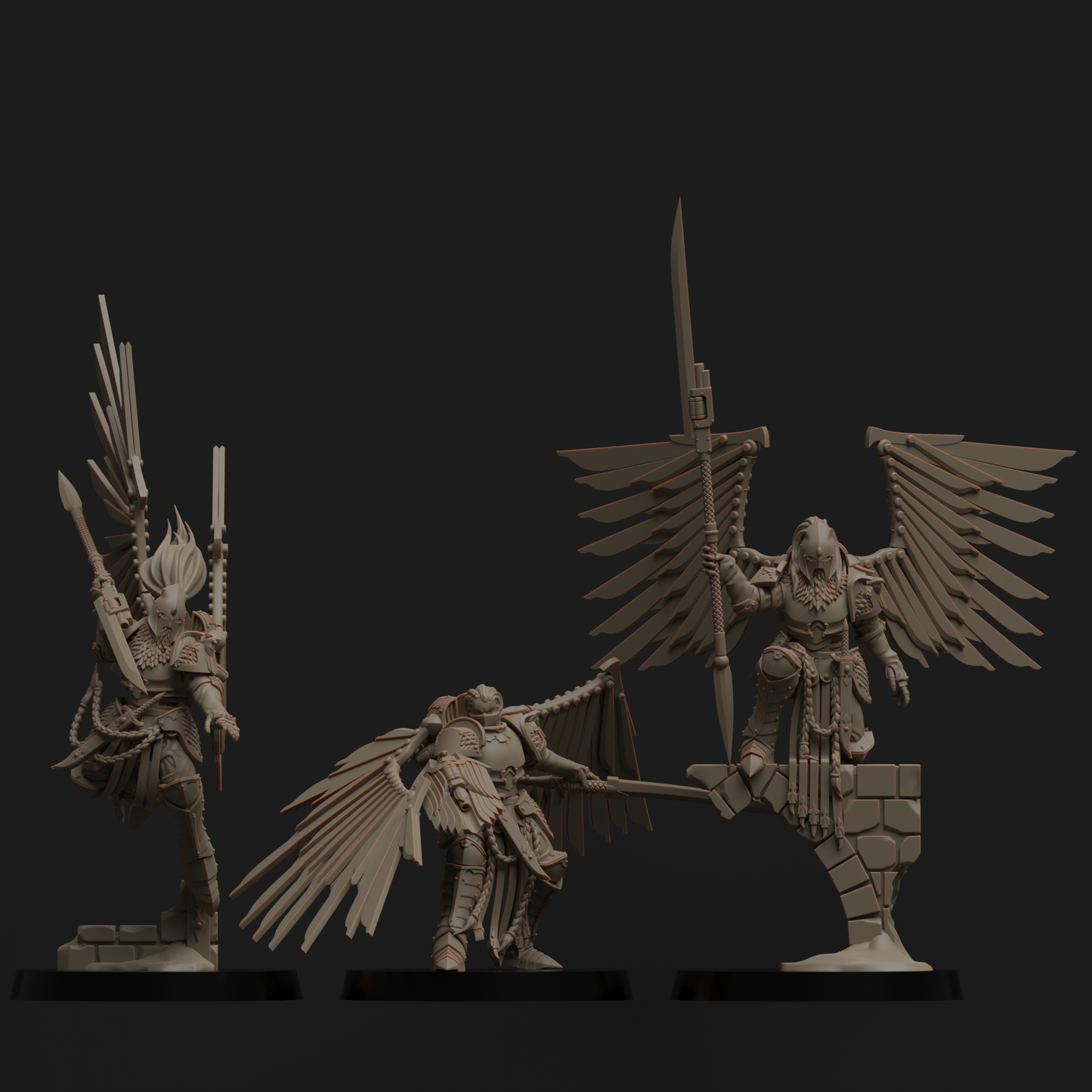 Diverging Realms - Vestalian Guard Custodian, Watchers x 5