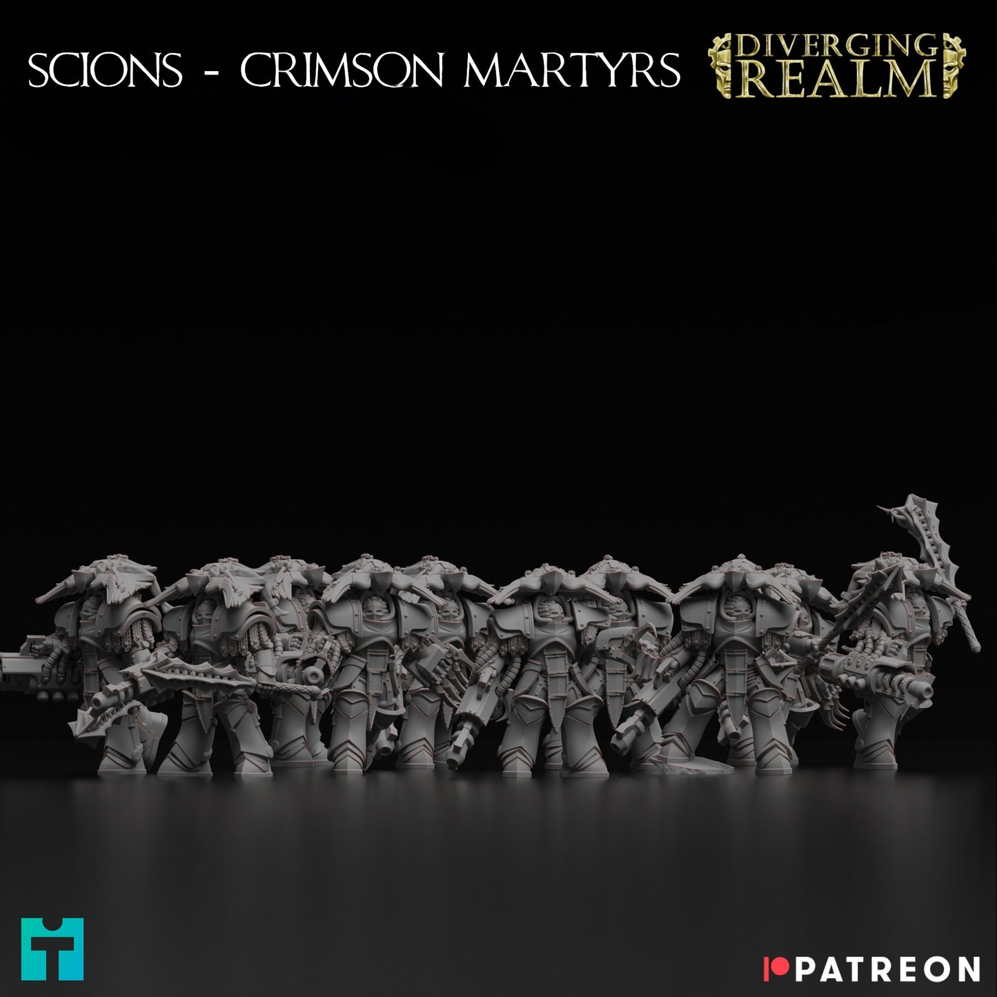 Diverging Realms - Scions - Crimson Martyr Traitors x 5 Lords of Night